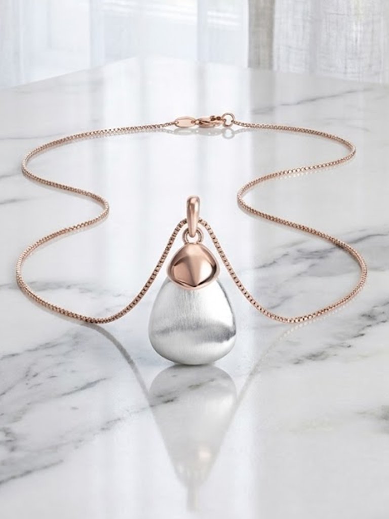 Ladies Gold Silver Necklace